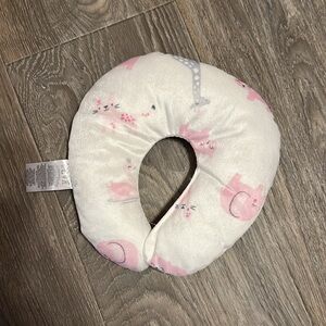 Pink and White Kids Neck Pillow
